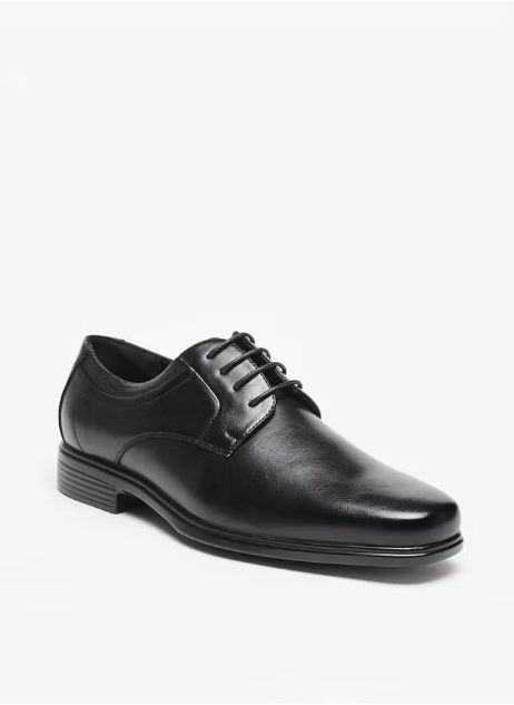 Chaussures Derby solides avec fermeture à lacets LBL par Shoexpress