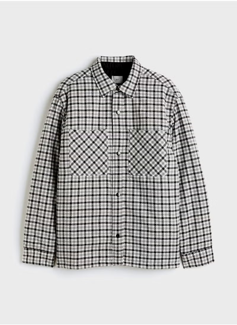 Chemise à carreaux coupe standard H&M