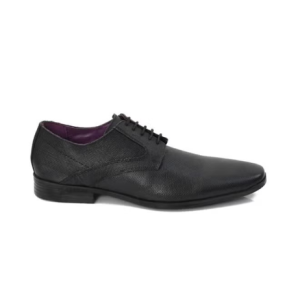 Derby à lacets pour homme Jousen Comfort en cuir noir pour le travail, le bureau, les occasions formelles, les fêtes, les tenues décontractées, design italien ATTILIO