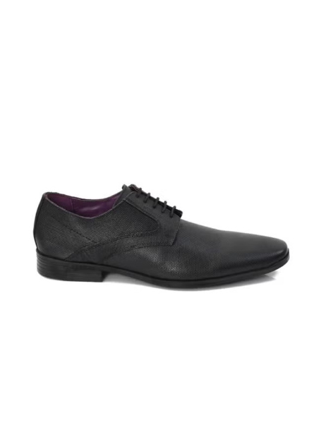 Derby à lacets pour homme Jousen Comfort en cuir noir pour le travail, le bureau, les occasions formelles, les fêtes, les tenues décontractées, design italien ATTILIO