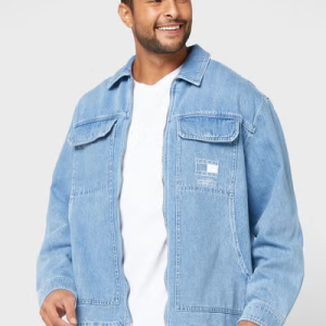 Surchemise en jean à fermeture éclair et coupe classique TOMMY JEANS