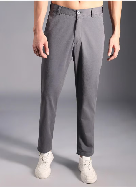 Pantalon décontracté taille mi-haute en coton pour homme HAUTE ÉTOILE