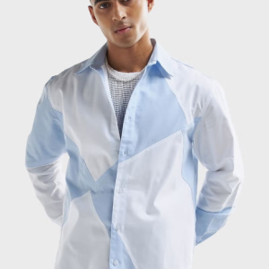 Chemise à empiècements coupe décontractée FAV