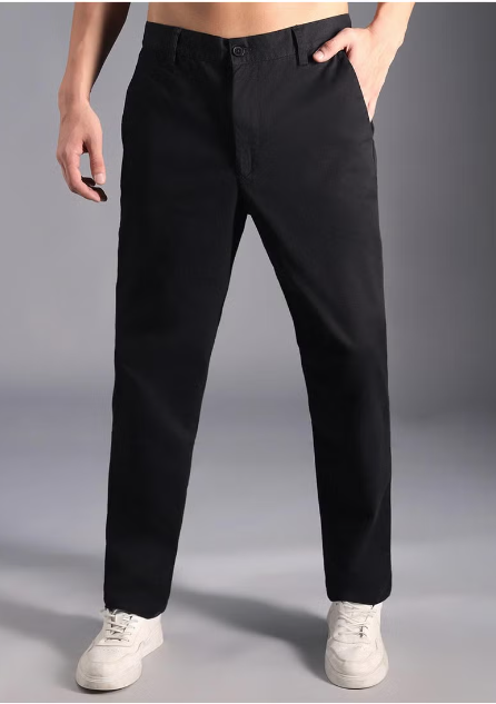 Pantalon décontracté taille mi-haute en coton pour homme HAUTE ÉTOILE