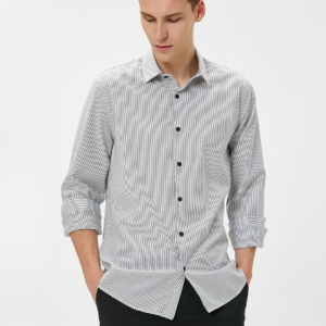 Chemise basique à col classique et manches longues KOTON